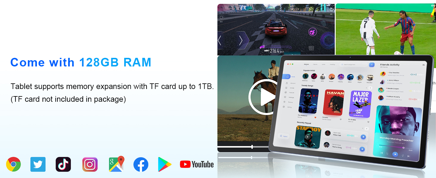 Tablet computer with 128GB