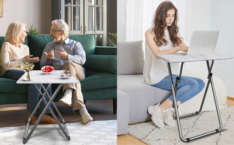 Fleecy day Tv Trays, Folding Tray Table, Foldable Dinner