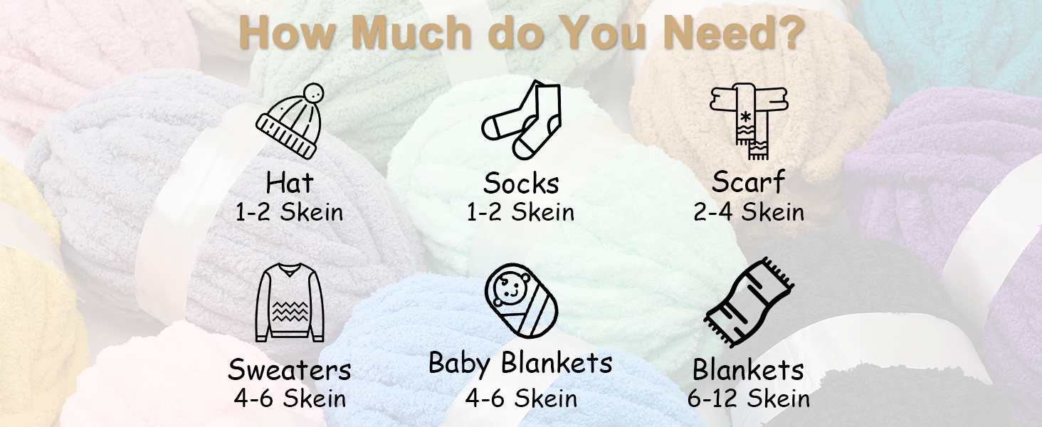 ERLYEEN Soft Chunky Chenille Yarn for Arm Knit Blankets 966f8492 01d1 44bd B84f 00bd1a872779. CR0,0,1464,600 PT0 SX1464 V1