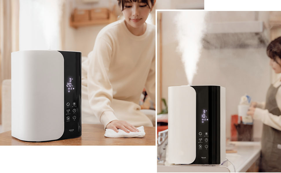 TOKAIZ スマート加湿器 TSH-001 白 ホワイト アロマ 除菌 大容量 スマート加湿器 TSH-001 - TOKAIZ
