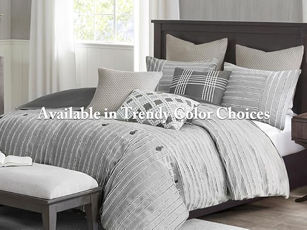 THE TOE （Madison Jacquard ） Madison Park Medina 8 Piece Jacquard Comforter Set