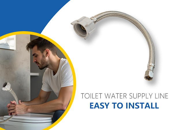PLUMBINGMASTER Toilet Supply Lines - 2 Pack -7