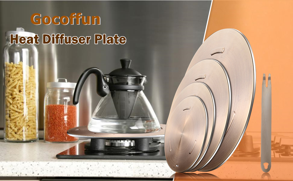 Gocoffun Heat Conduction Plate for Gas Stove, Heat Diffuser