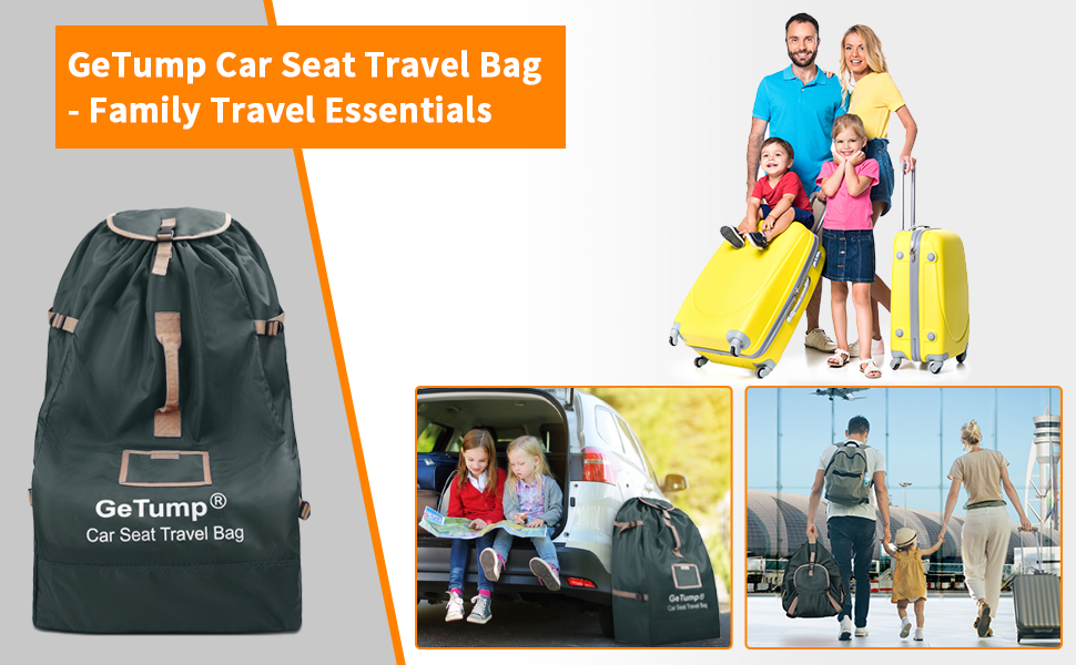 GeTump Car Seat Travel Bag, Large Car Seat Travel Cover Bag