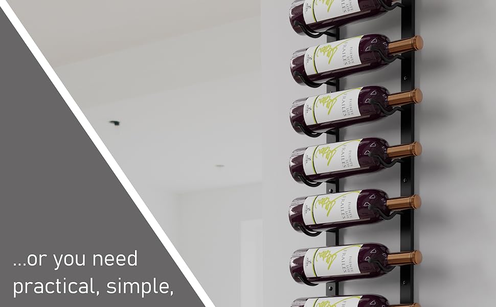 Jagged Ridge Wine Rooms 12 Bottle Wall Mounted Wine Rack