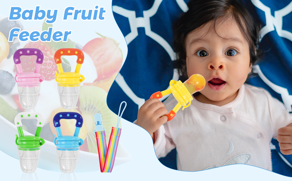 Baby Fruit Feeder, Baby Food Feeder,Teething Pacifier (4