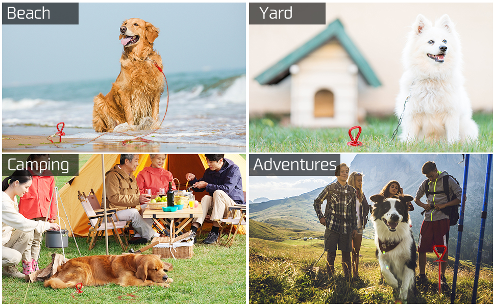 Dog Tie Out Stake, Dog Stake for Yard Heavy Duty, Dog Anchor Spike for