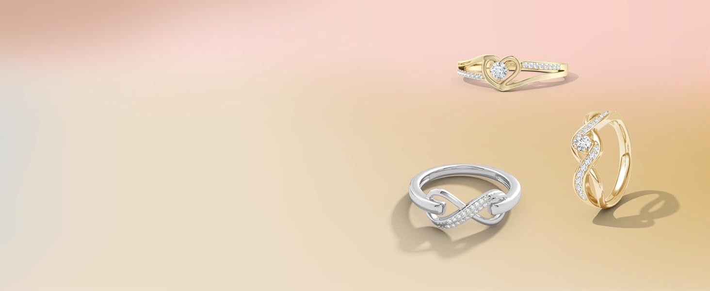 Lab grown Promise Rings