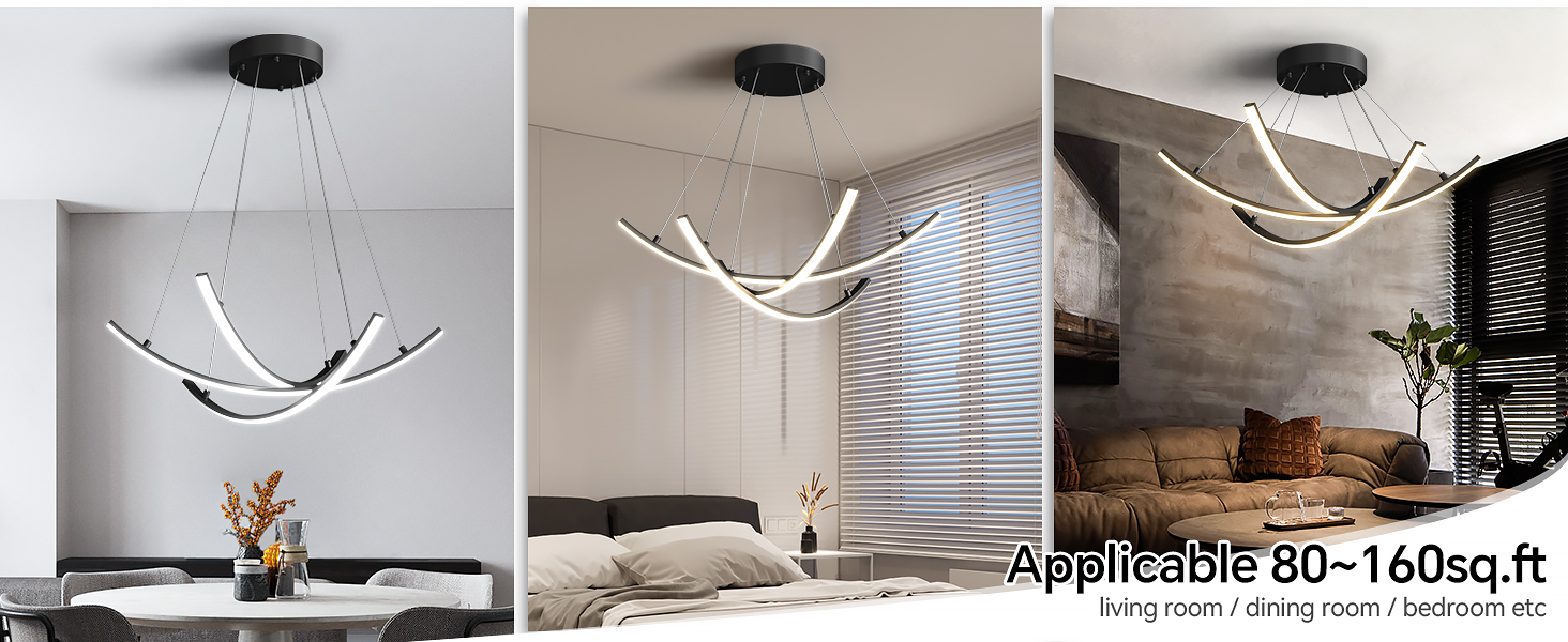JYUWRIVG Led Modern Pendant Light with Remote Control