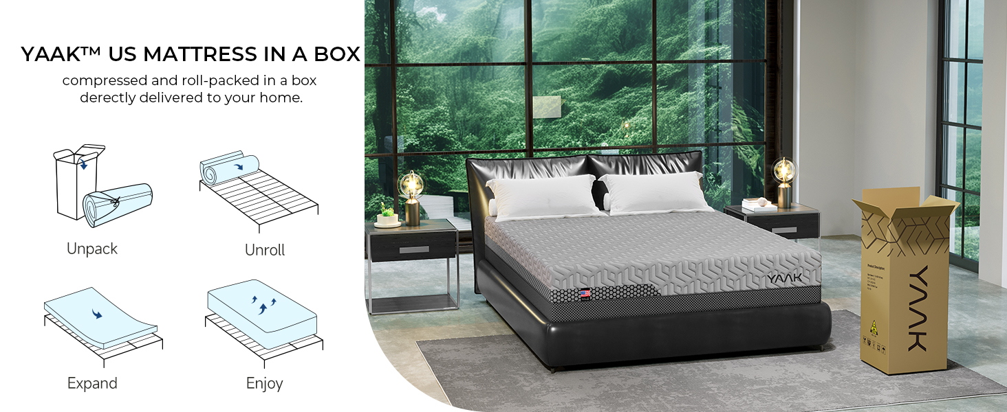 Twin 12 Inch Memory Foam Mattress in a Box for Back Pain