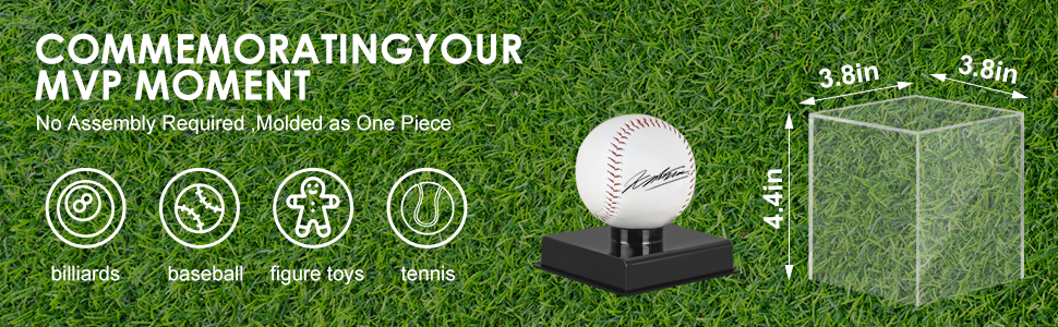baseball games baseball holder acrylic display box clear display case baseball case for display