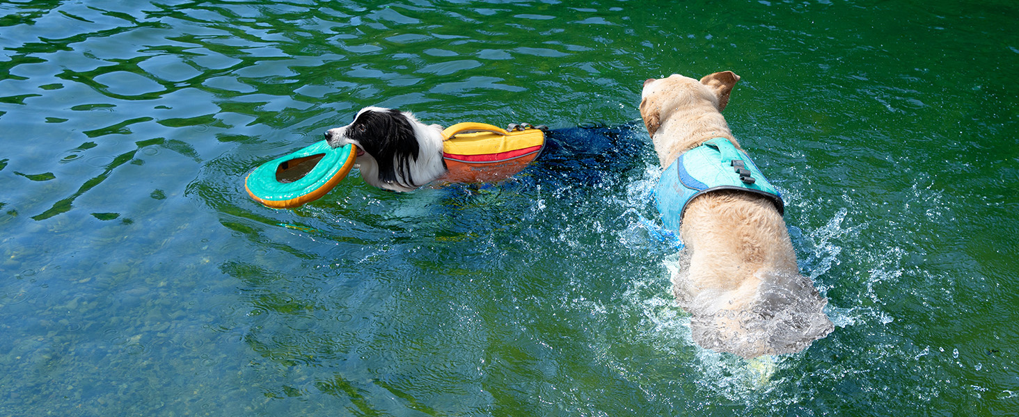 Dog Life Jacket Dog Life Vest High Flotation Dog Safety Vest for Swimming Boating