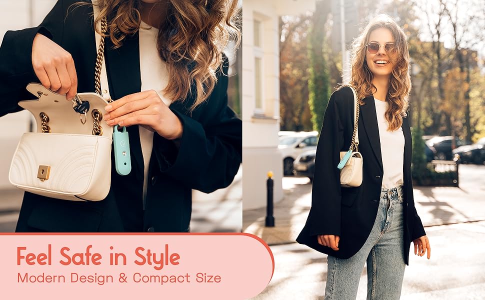 Vantamo Personal Alarm for Women First with Low Battery Notice with