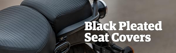 Black Pleated Seat Covers