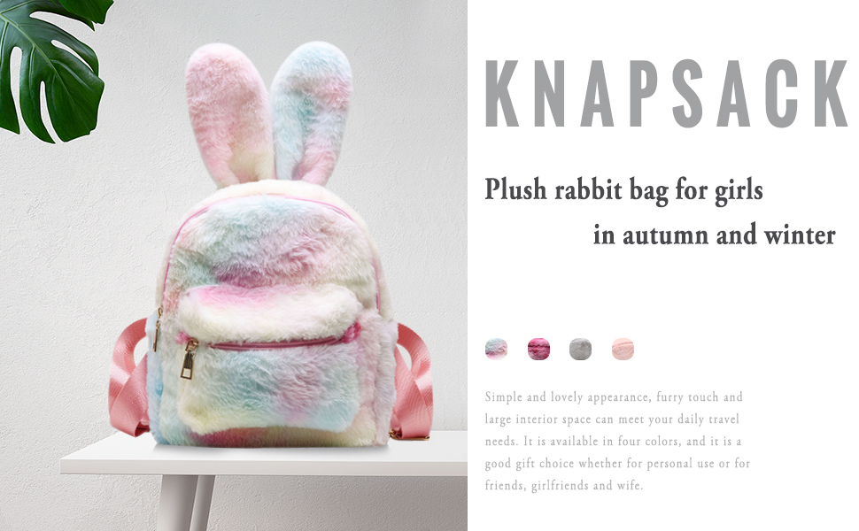 【新品未使用】Donsje Backpack Fluffy Bunny リュック Buna Exclusive Backpack | Bunny | Champagne Metallic Leather