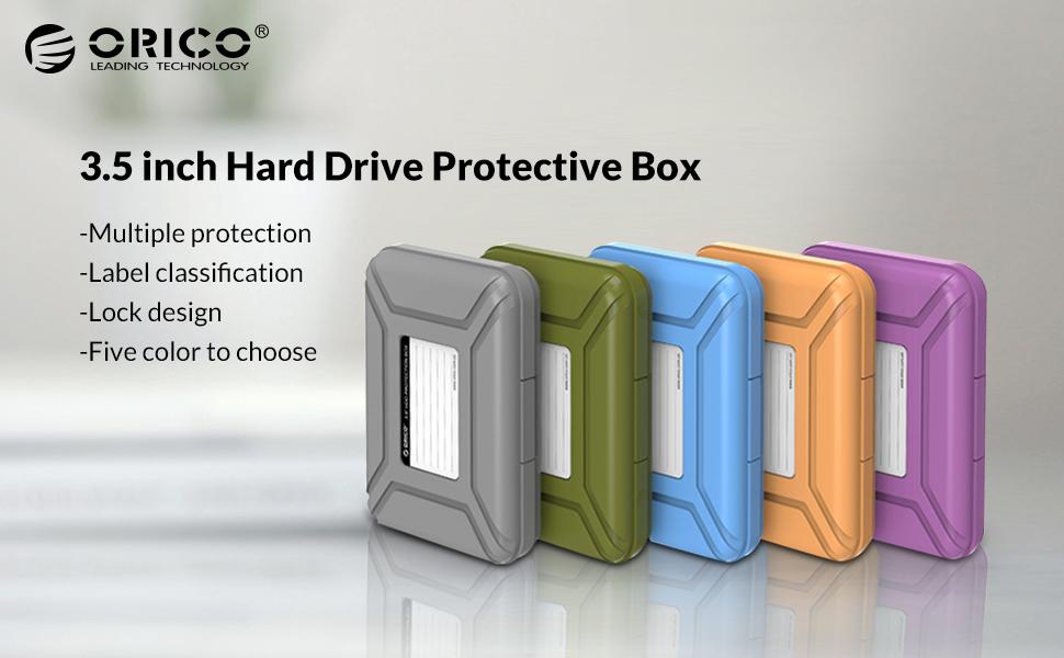 ORICO Hard Drive Protector Case 3.5 Inch HDD Protective Box/Storage