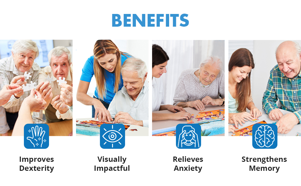 Assistex Dementia Jigsaw 63 Large Puzzle for Seniors