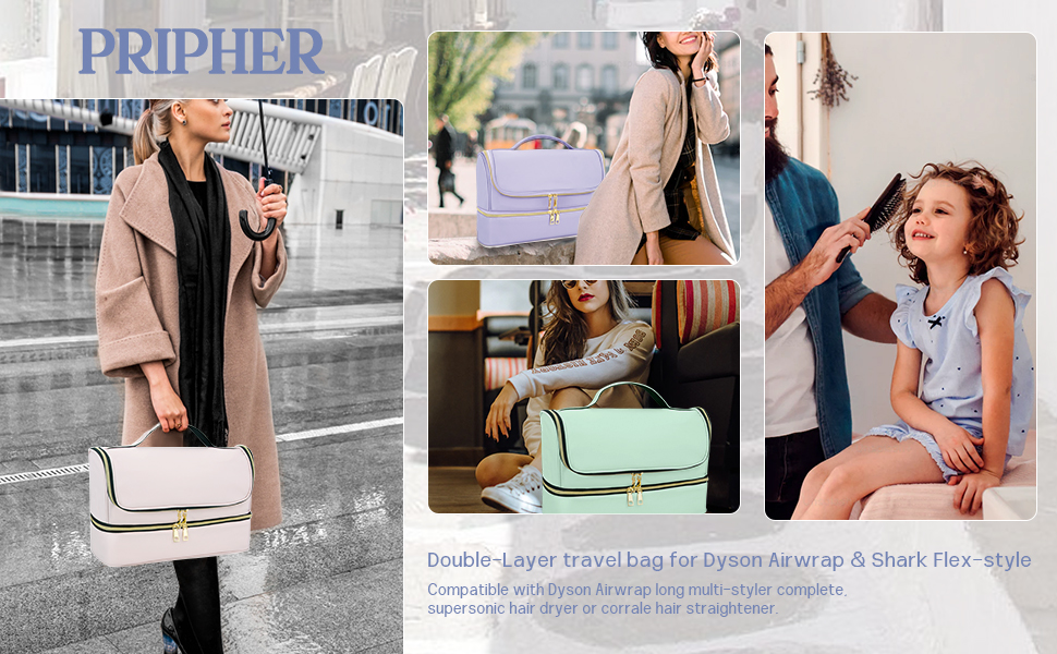 Pripher DoubleLayer Travel Case Compatible for Dyson