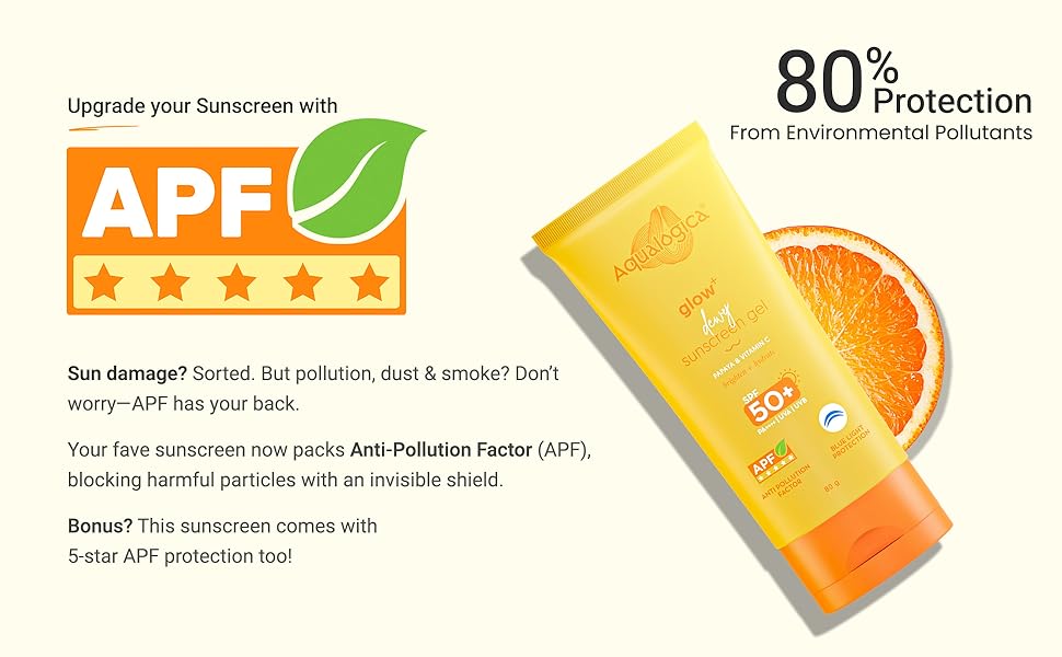 Dewy Anti Pollution Factor Protection APF 5-star SPF 50+ PA++++ Vegan Sunscreen Vitamin C Papaya