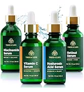 Tree of Life Beauty Facial Skin Care Set, Brightening, Firming, Hydrating, Dry Face, Dermatologis...