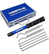 DEEFIINE Carbide Tipped Wood Lathe Turning Tools Set, Lathe Rougher Finisher Swan Neck Hollowing ...