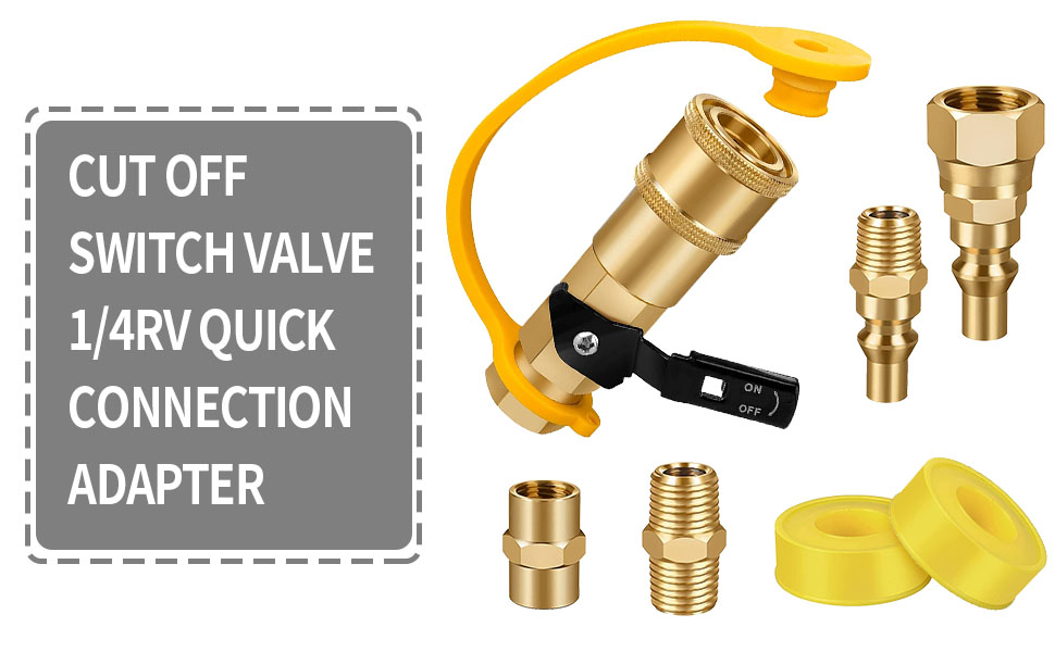 1/4" RV Quick Connect Adapter Assembly, Propane RV Quick Connect