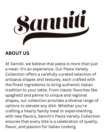 Sanniti pasta about us