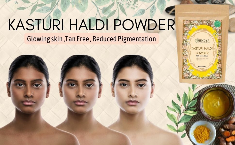 Hindya Ayurvedic Luxury kasturi haldi powder for face beauty Wild