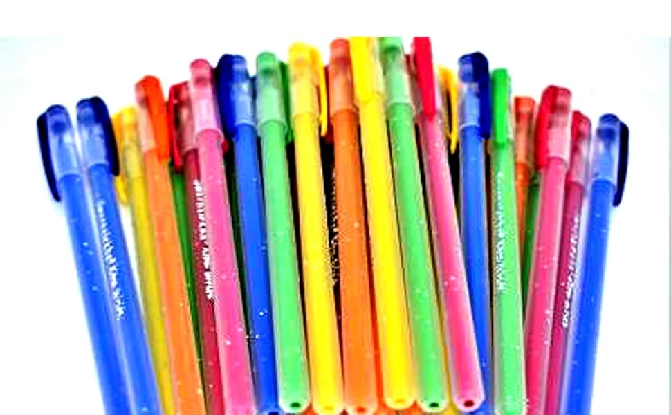 PKTR Stick Ball Point Pen Use & Throw Scented Blue Ink with Firm Grip