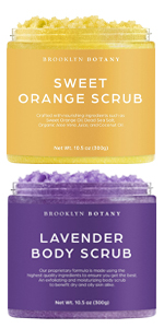 Bundle: Lavender Body Scrub + Sweet Orange Scrub