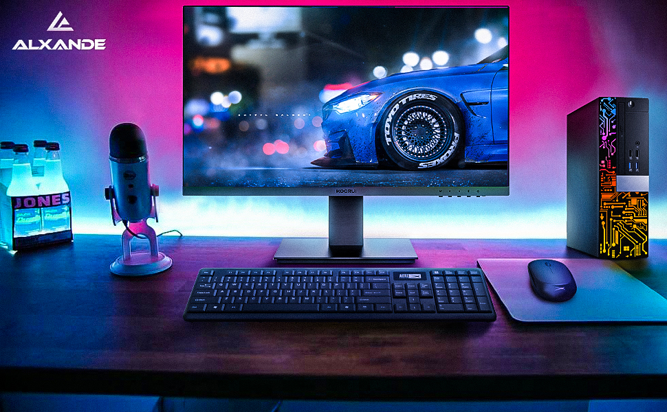 Desktop Computers PC with 22 inch Monitor Bundle, 8GB Ram