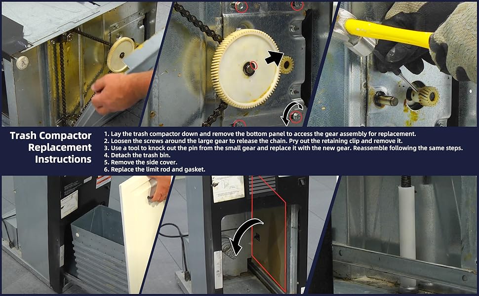 New Upgrade 882699 Trash Compactor Drive Gear Kit