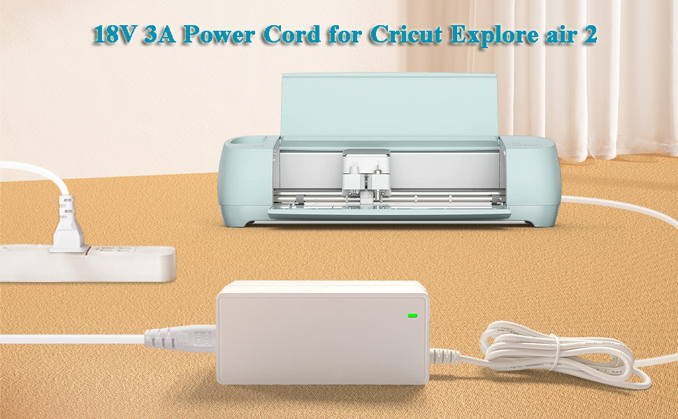 Amazon.com: 18V 3A Power Cord for Cricut Explore air 2/Expression 2 ...