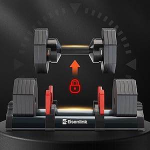 Amazon | Eisenlink 可変式ダンベル 32KGx1個 2KG刻み 16段階