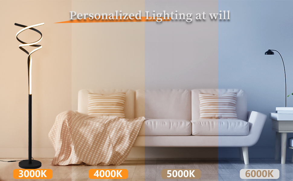 ZxWLife Floor Lamp, LED Modern Floor Lamps for Living Room