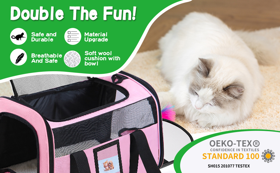 SECLATO Extra Large Pet Carrier 20 lbs+, Soft Sided Cat