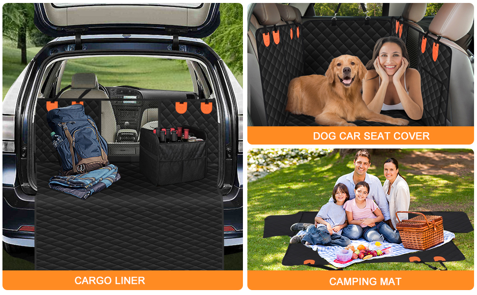CYHGGUO Removable Back Seat Extender for Dogs,350 LBS