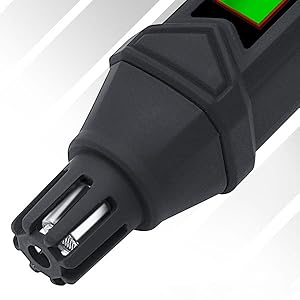 Gas Leak Detector, Natural Gas Detector Portable Handheld Combustible Gas Sniffer with Audible & Visual Alarm Sensitivity Adjustable 14 Gas Leak Detector