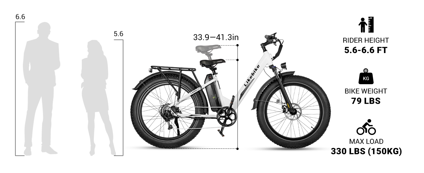 Electric Bike 26"Fat Tire Electric Bicycle Peak 720W E