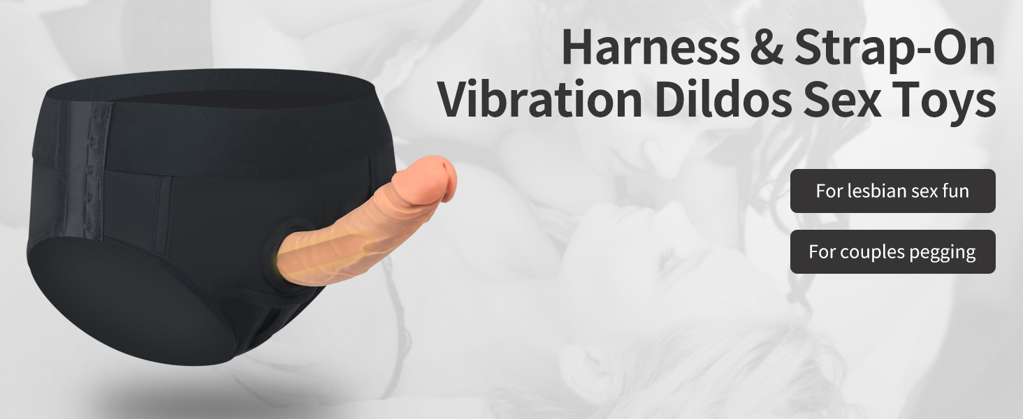 harness strap on vibration dildos sex toys