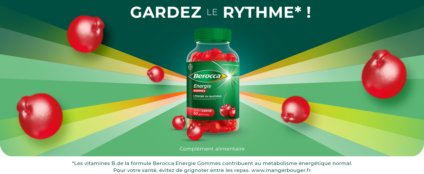 Gardez le rythme. Complément alimentaire, Vitamines B. 