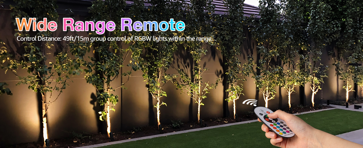 RGB landscape lights