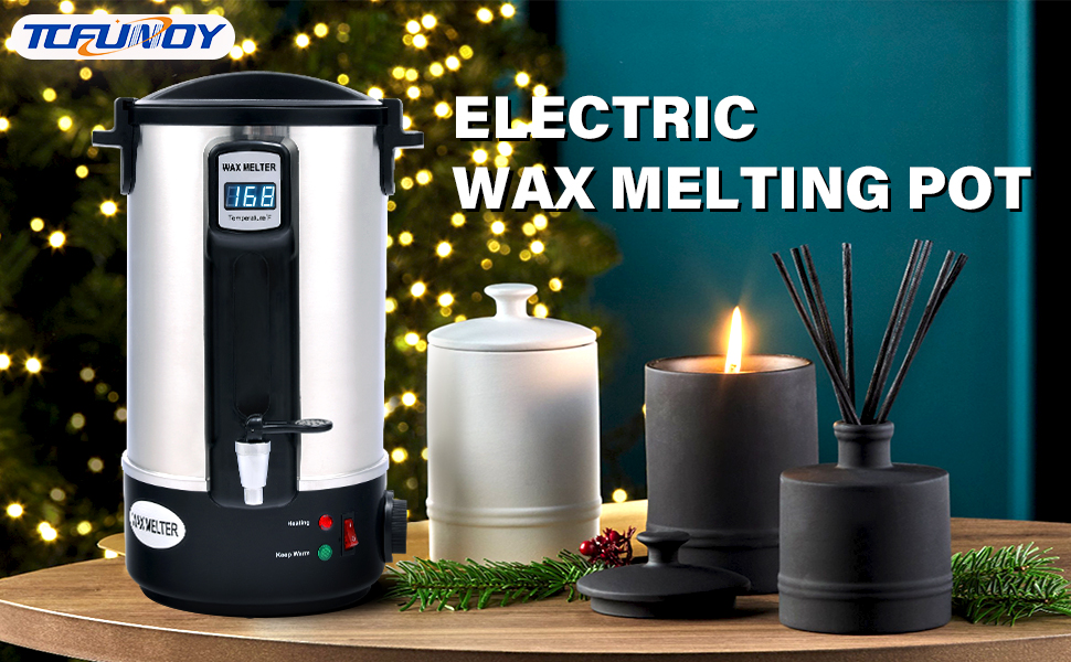 TCFUNDY Wax Melter for Candle Making, 8 Qts Electric Wax Melting Pot