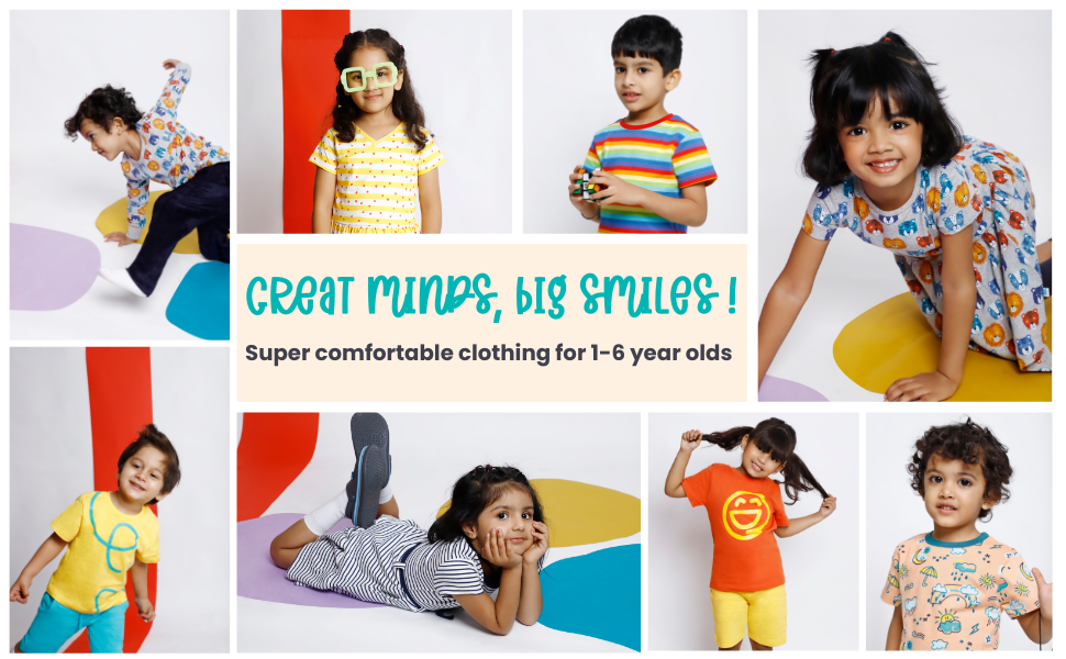Super comfortable clothing for 1-6 year olds