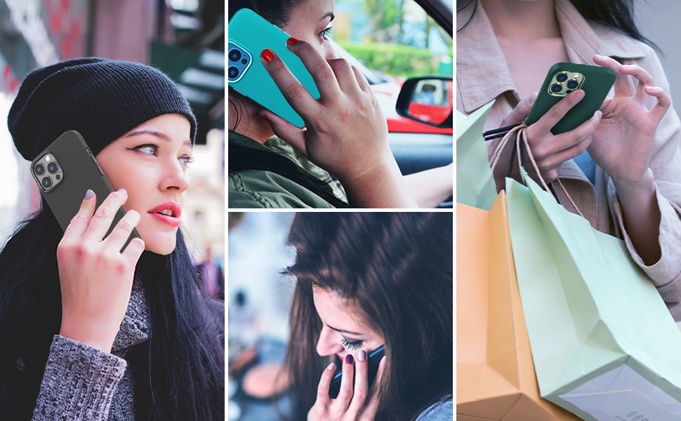 Enskko Case for iPhone 13 Pro Max, Compatible with MagSafe 6.7" Ultra Slim