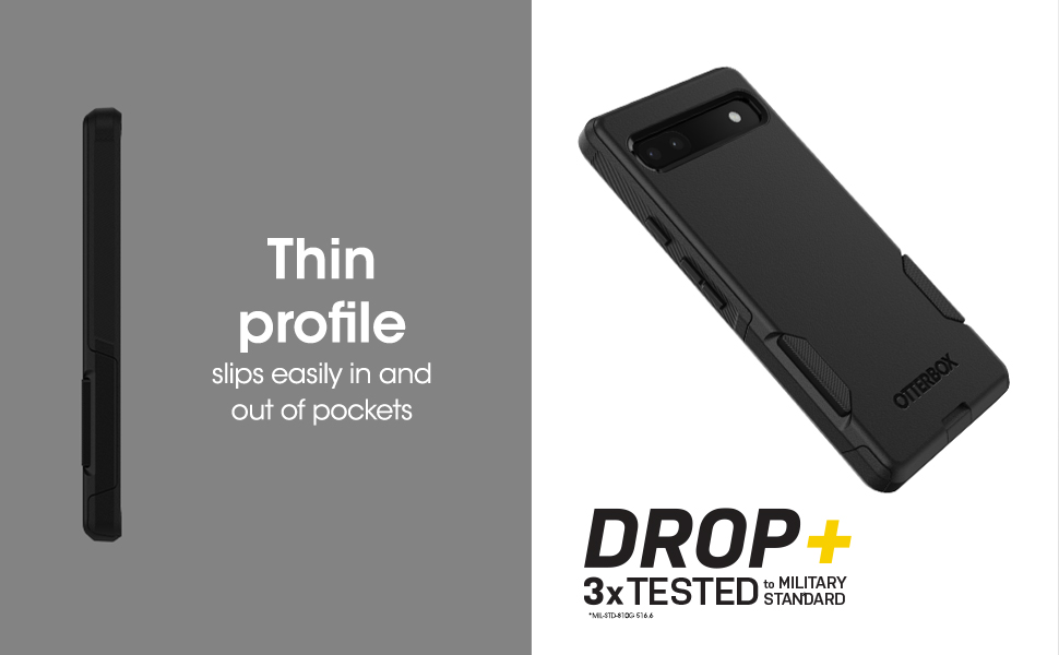 OtterBox Google Pixel 6A Commuter Series Case BLACK , slim & tough