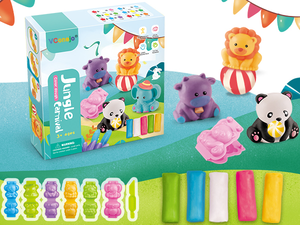 Amazon.com: VConejo Color Dough Toys Dough Accessories Set