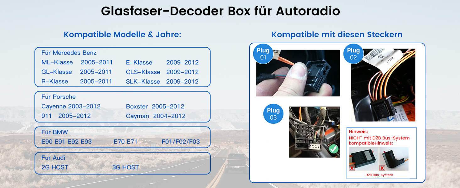 Glasfaser Decoderbox