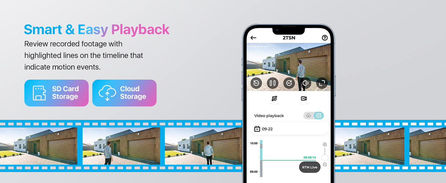 ZOSI 5MP PoE Security Camera with Person Vehicle Detection,2Way Audio