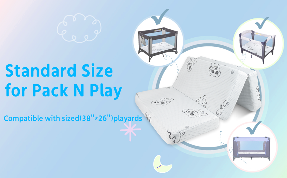 Pack and Play Mattress 三折 A+4
